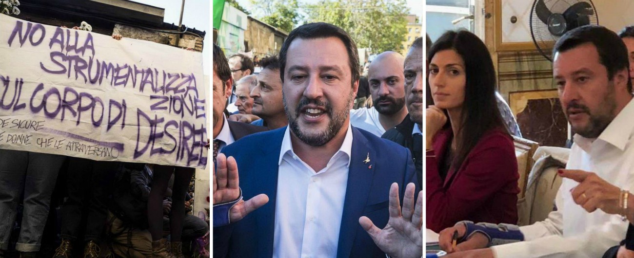 Desirée Mariottini, Salvini: “No buchi neri in centro”. Raggi: “La Lega non conosce Roma”. Ministro contestato a S. Lorenzo